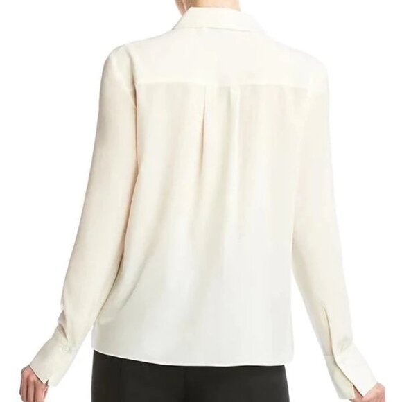 Bailey 44 Tops - Bailey 44 Faux Wrap Long Sleeve Blouse White Medium